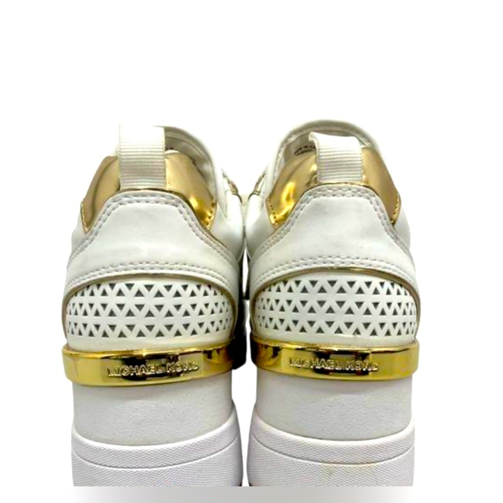 Michael Kors Women's Perforated Cut-Out Wedge Heel Sneaker Shoes Size 9M - New - Picture 5 of 5